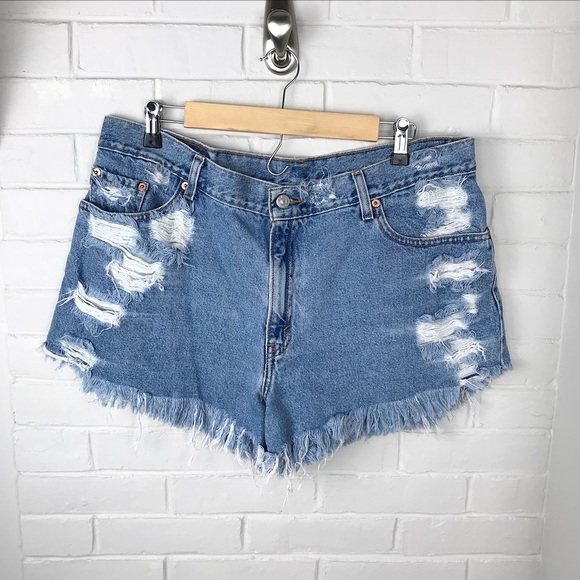 Levi's Pants - {Levi’s} Vintage Distressed Denim Cutoffs